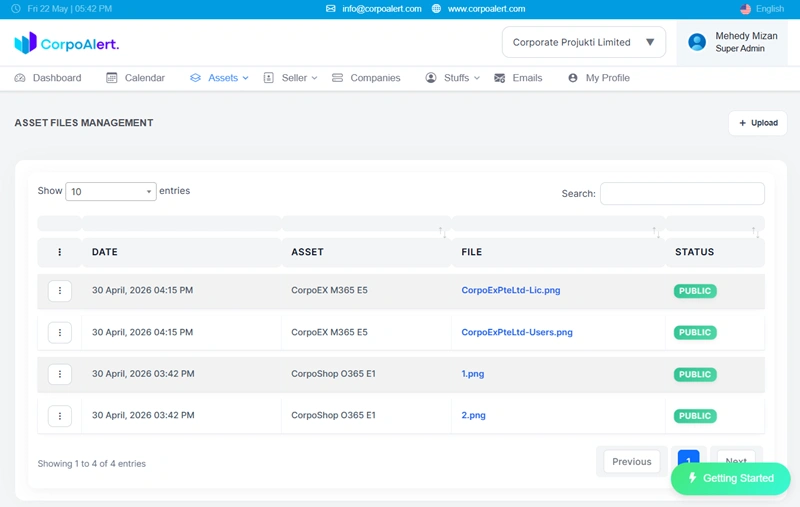 CorpoAlert Asset File Cover